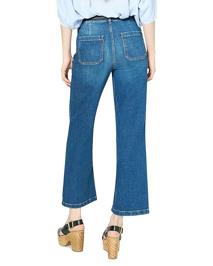 Gerard Darel Lenor Wide Leg Jeans in Blue 3