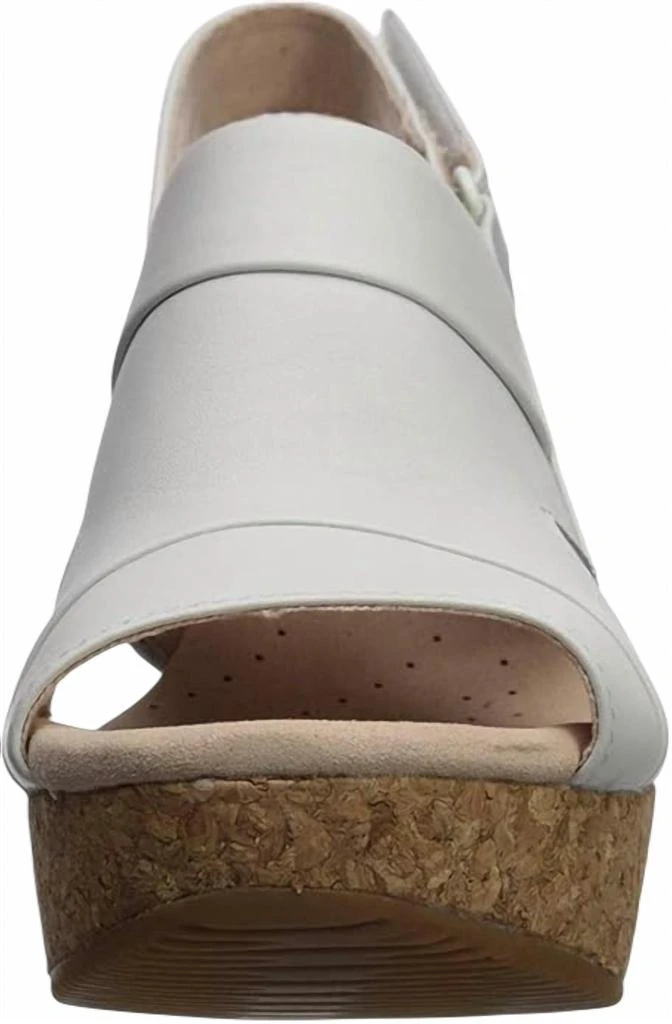 Clarks Women's Annadel Wedge Sandal In Ivory/white 2