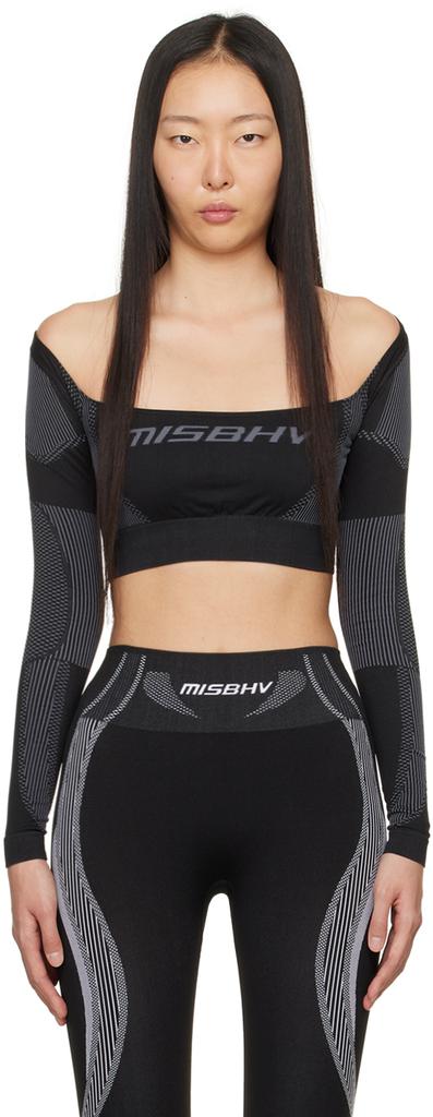 売れ筋商品|||ミスビヘイブ Tシャツ レディース トップス MONOGRAM COQUETTE CORSET - Top - beige/black MISBHV Beige Monogram Coquette Corset Top MISBHV