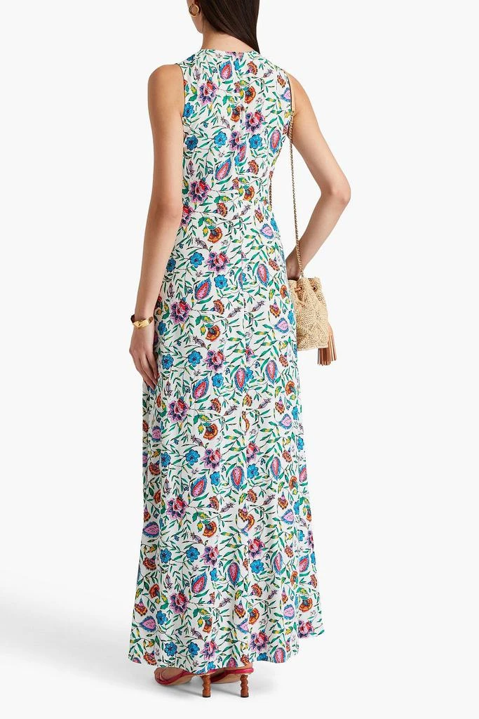 Diane von Furstenberg Ace floral-print ruched crepe maxi dress 3