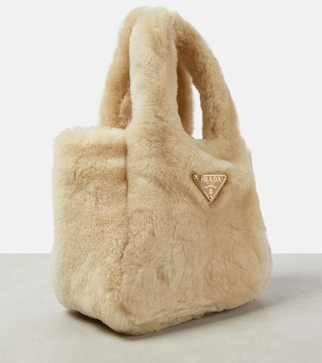 Prada Mini shearling tote bag 6
