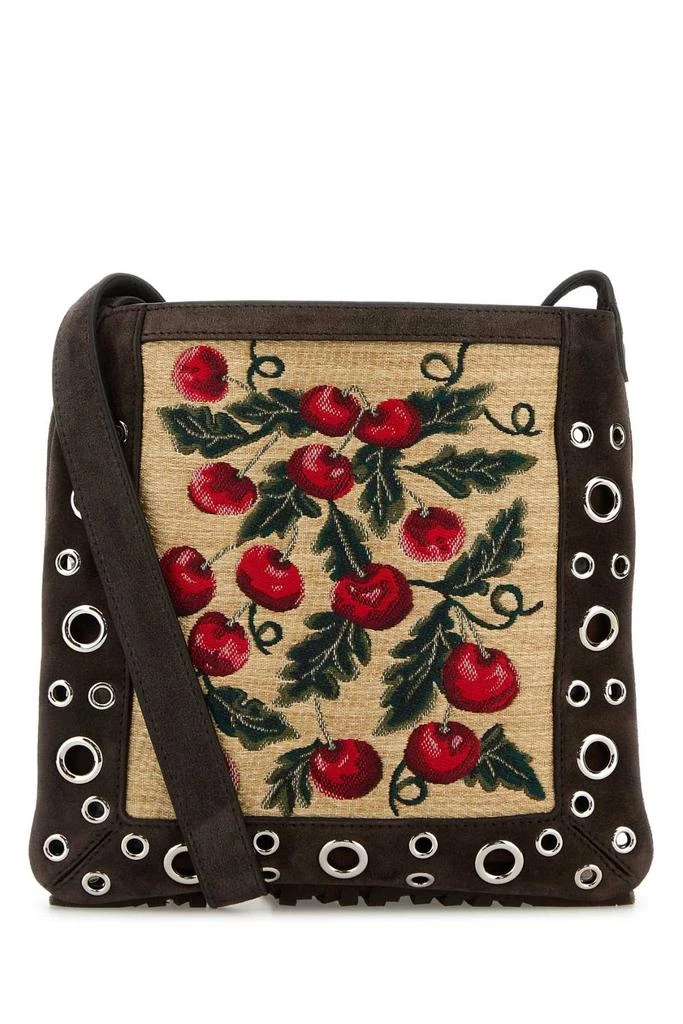 Valentino Valentino Garavani Fringed-Edge Embroidered Small Crossbody Bag 2