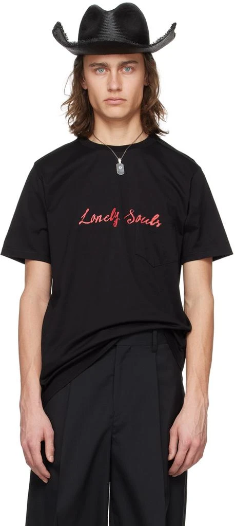 TAKAHIROMIYASHITA TheSoloist. Black 'Lonely Souls' T-Shirt 1