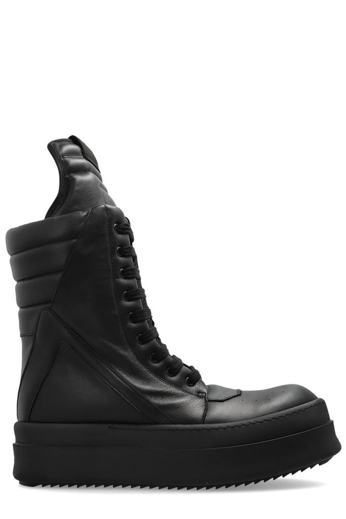 Rick Owens Jumbo Laced Geobasket BLACK-MILK-MILK 42-IT Rick Owens Jumbo Laced Geobasket BLACK-MILK-MILK 42-IT