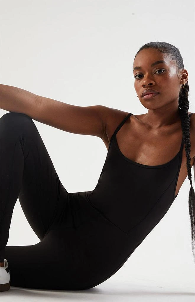 PAC 1980 PAC WHISPER Black Active Simone Jumpsuit 1