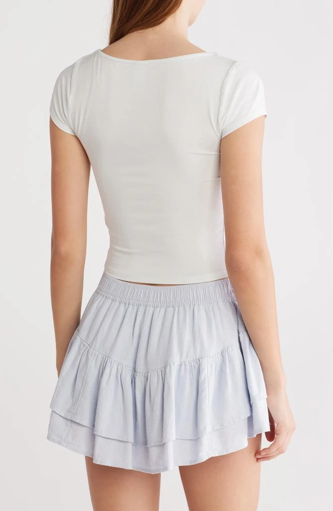 Abound Scoop Neck Cap Sleeve Crop T-Shirt 2