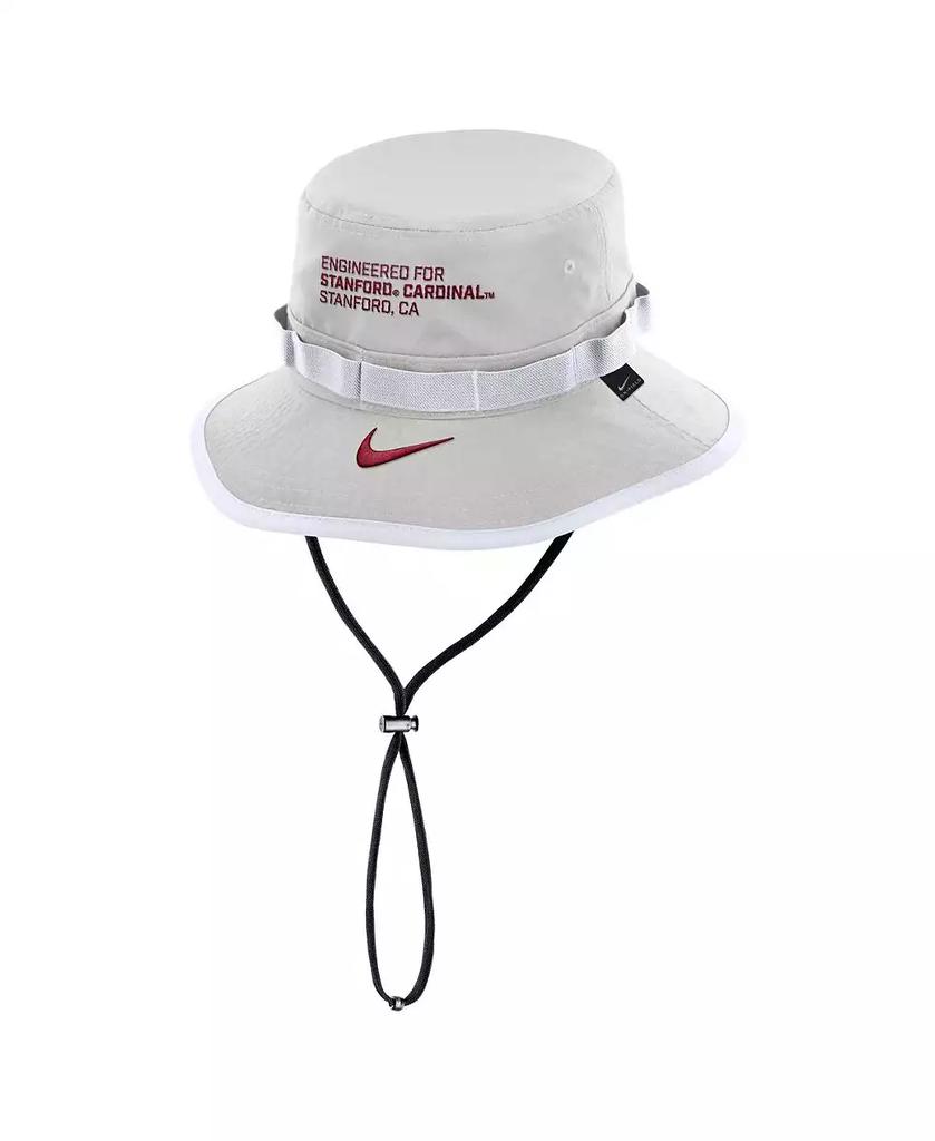 NIKE Men's Gray Stanford Cardinal 2025 Sideline Apex Boonie Performance Bucket Hat