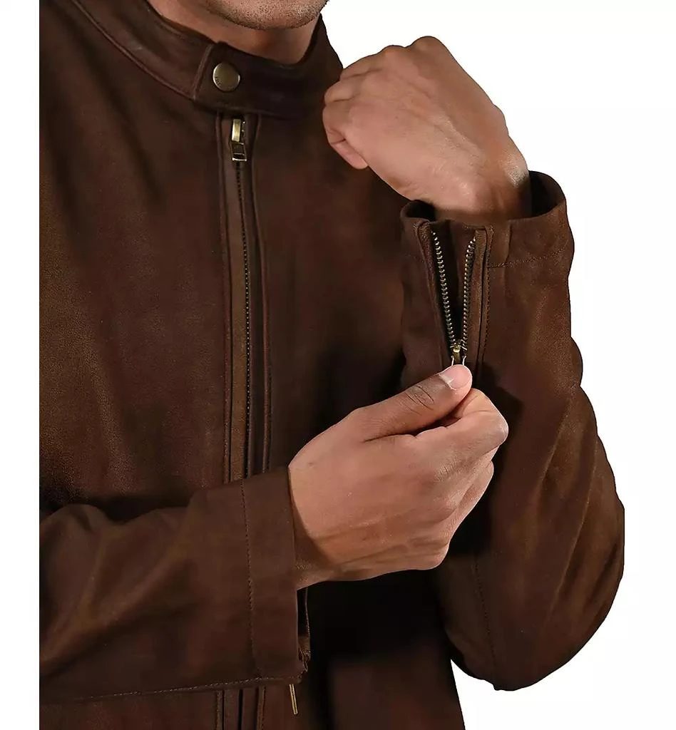 Frye Men's Café Racer Leather Jacket 5