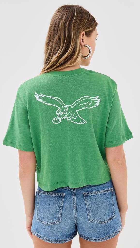 Junk Food Eagles Dual Threat Crop Tee