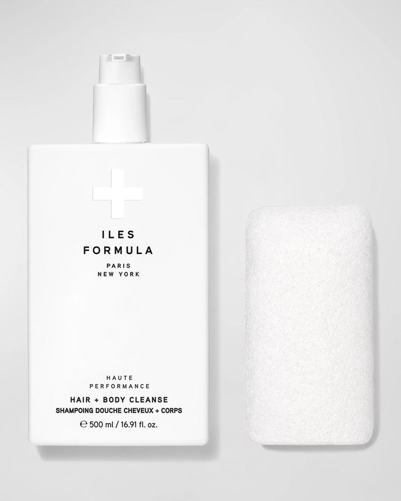Iles Formula Hair + Body Cleanse with Body Sponge 1