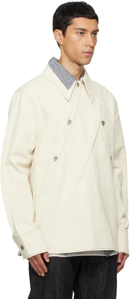 NULLUS Beige Overall Selvedge Denim Shirt 2