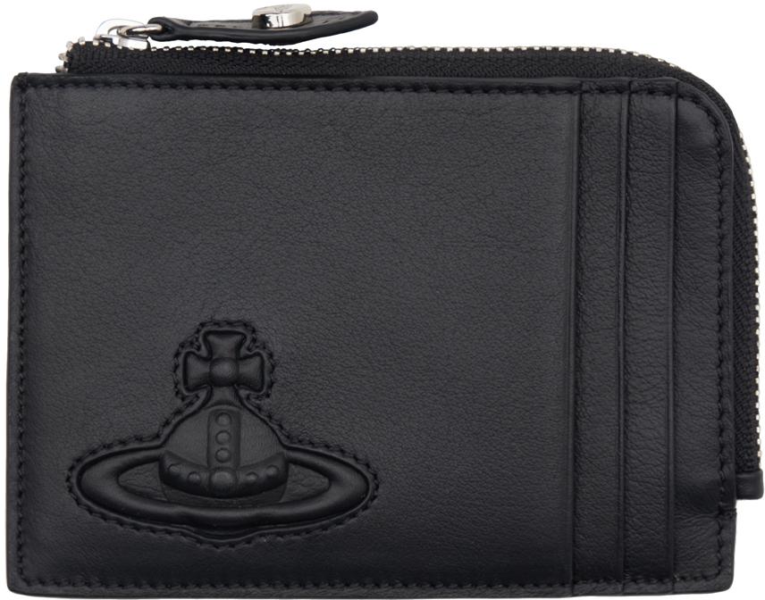 【関税&送料込】Vivienne Westwood Card Holder With Shoulder Vivienne Westwood EMBOSSED ORBORAMA SLIM CARD HOLDER
