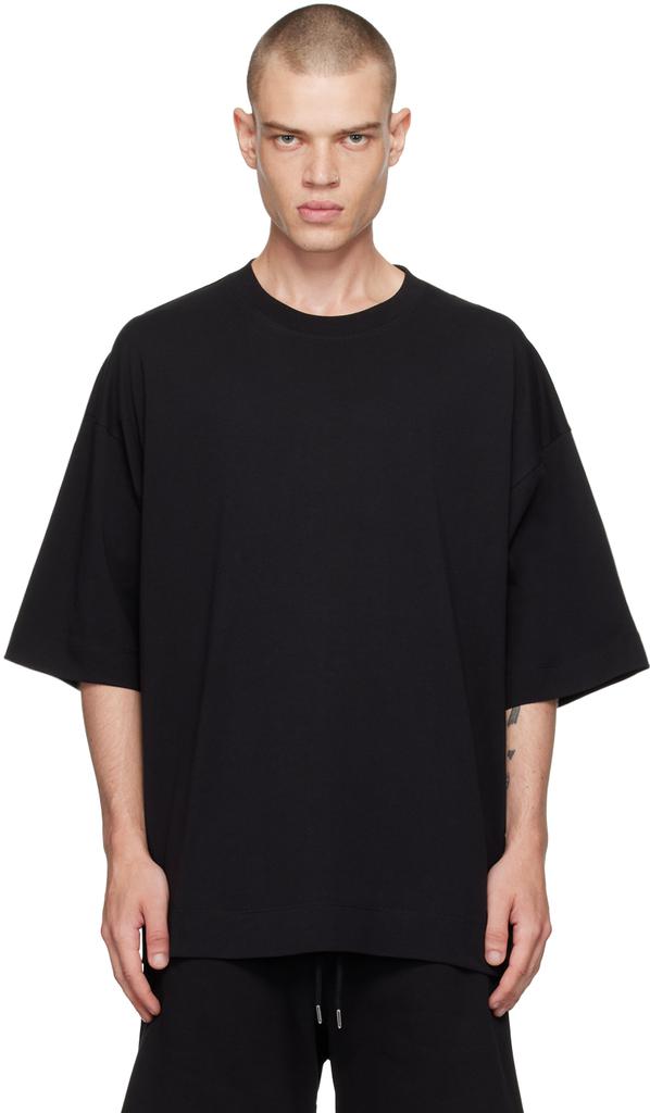 Tシャツ・カットソー DRIES VAN NOTEN BLACK COTTON HELI T-SHIRT Dries van Noten – Heli T-Shirt Black | Highsnobiety Shop