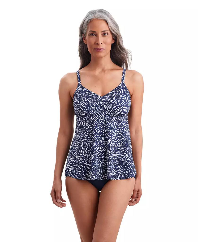 ShapeSolver Women's Printed V-Neck Tankini