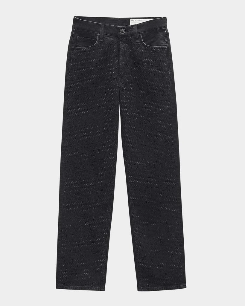 Rag & Bone Harlow Mid-Rise Ankle Straight Jeans 1