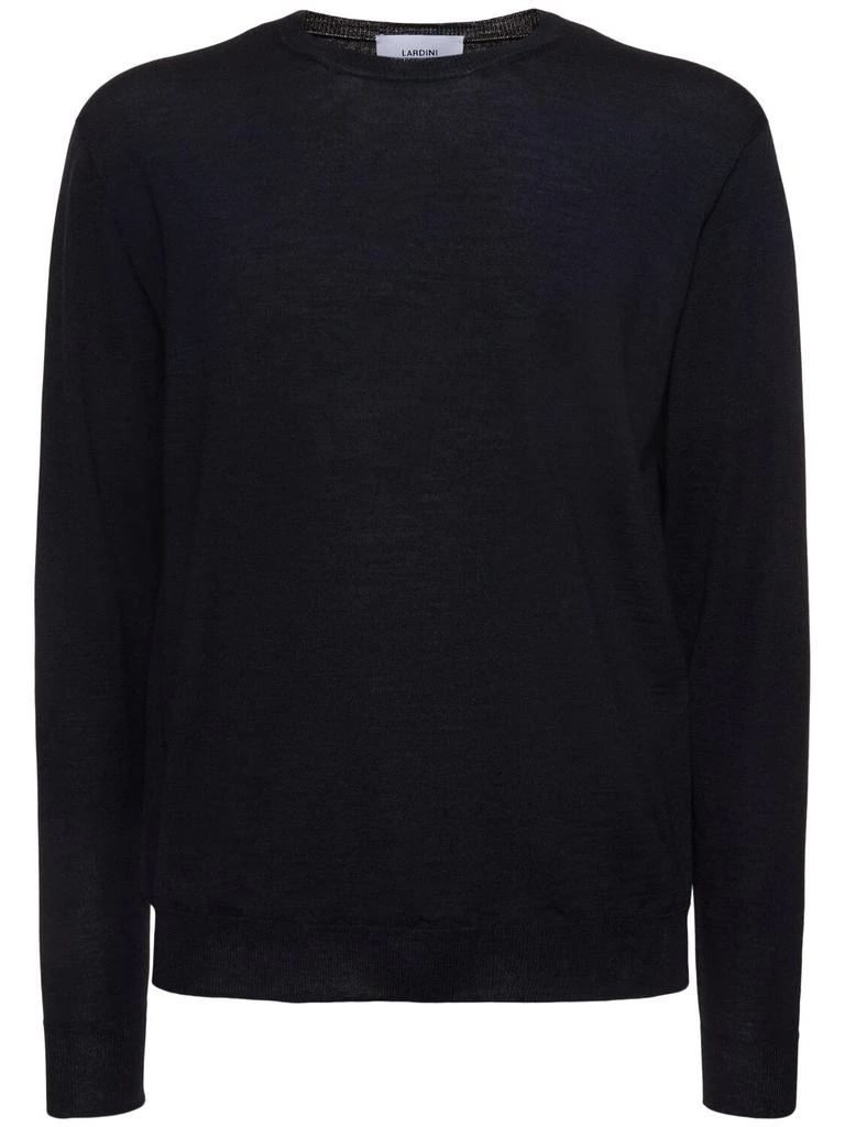 LARDINI Wool Blend Crewneck Sweater 1