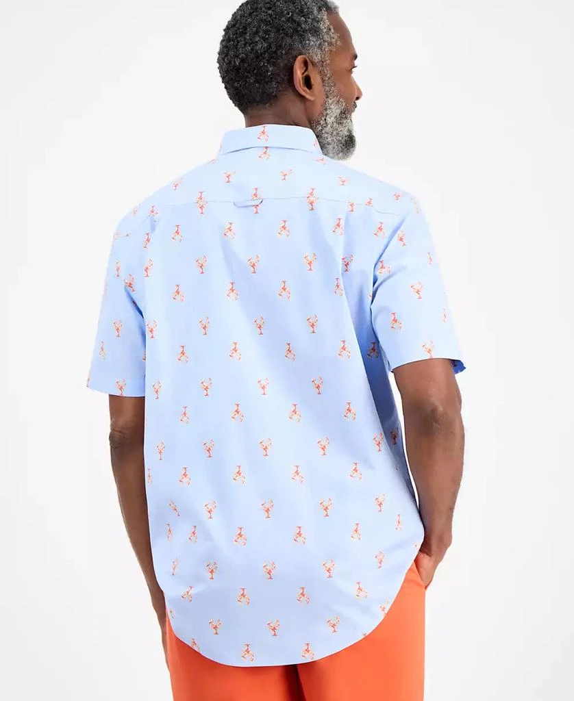 Club Room Men's Short Sleeve Lobster Print Button-Down Shirt, Exclusively at Macy's 3
