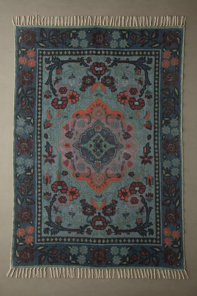 urban outfitters 花柄ラグ 61cm x 244cm Urban Outfitters Lina Floral Brushed Rug - BeyondStyle