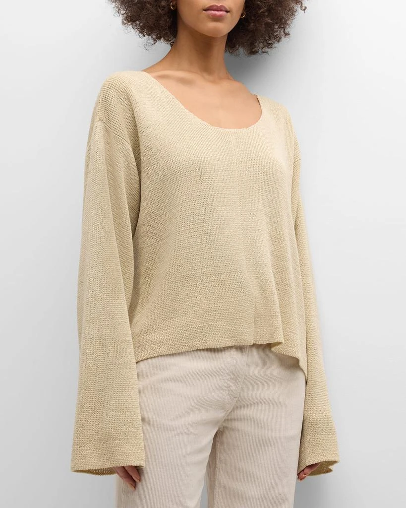 The Row Flo Linen Knit Sweater 2
