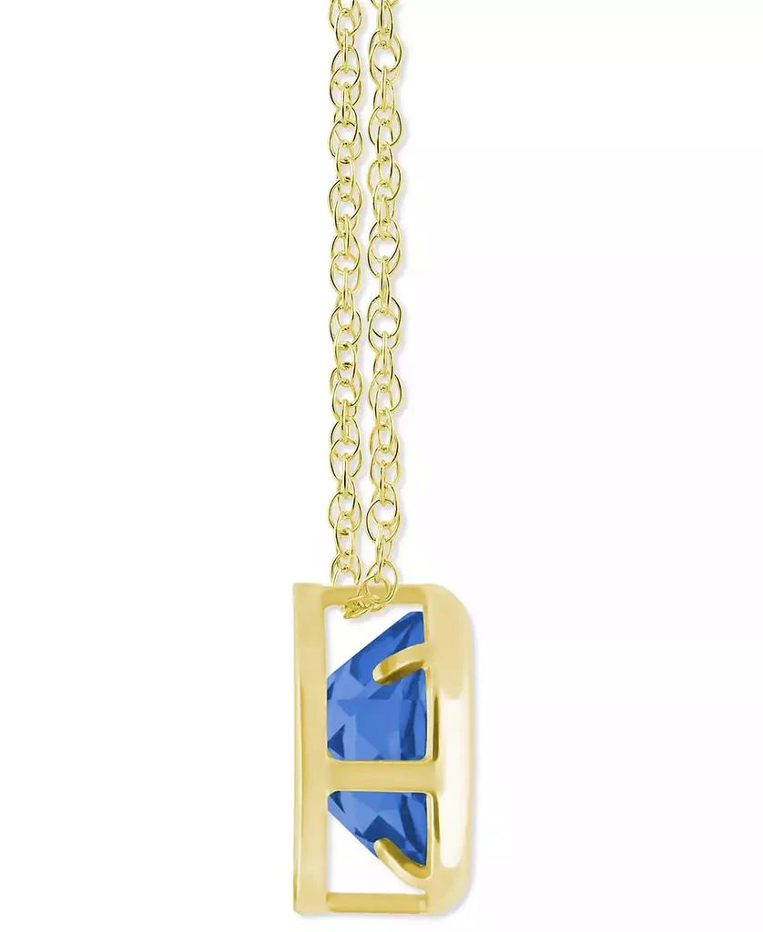 Macy's Gemstone Round 18" Pendant Necklace in 10k Yellow Gold (also in 10k White Gold) 3