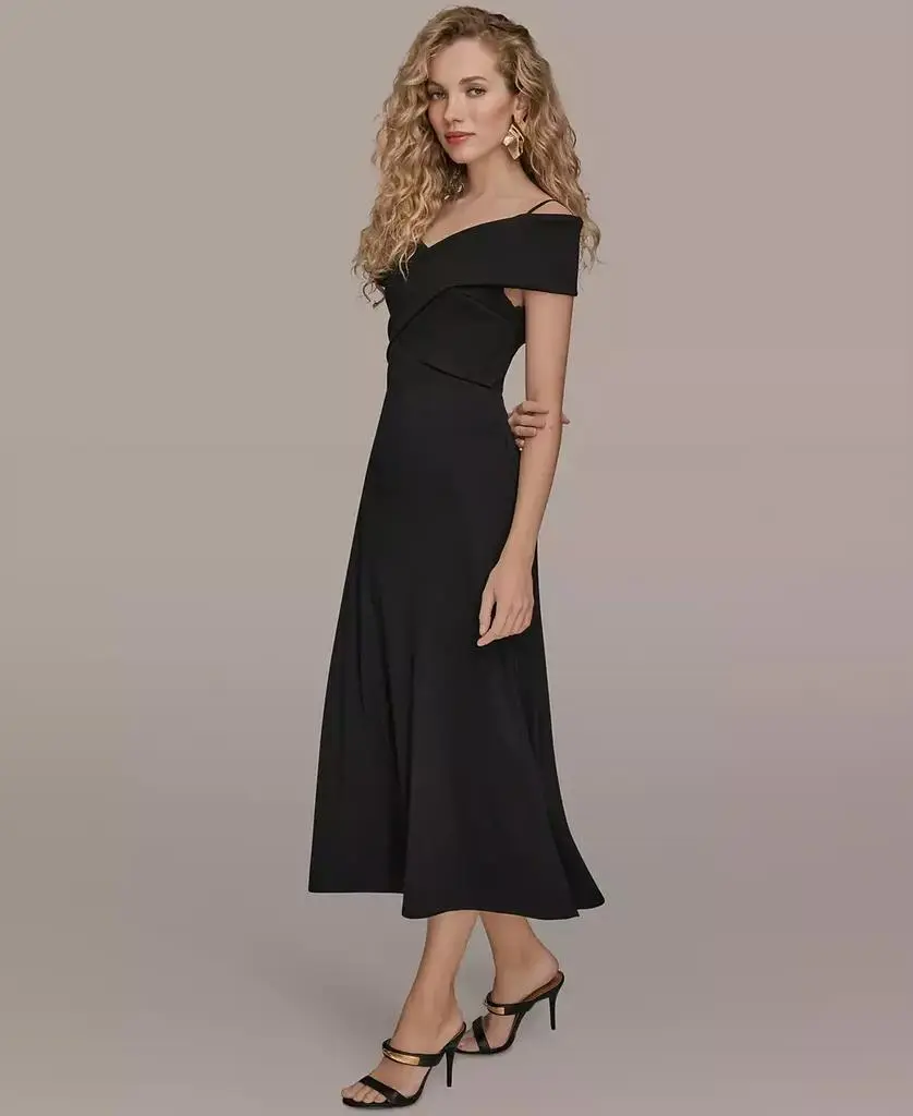 off the shoulder prom dress black Ladivine OC012 - Off Shoulder Satin Long Prom Dress 8 / English Violet-