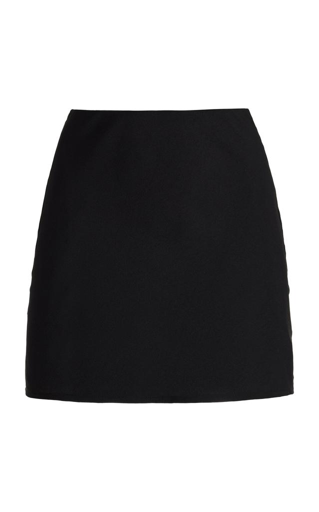 Anemos Anemos - Crepe Mini Skirt - Black - XL - Moda Operandi