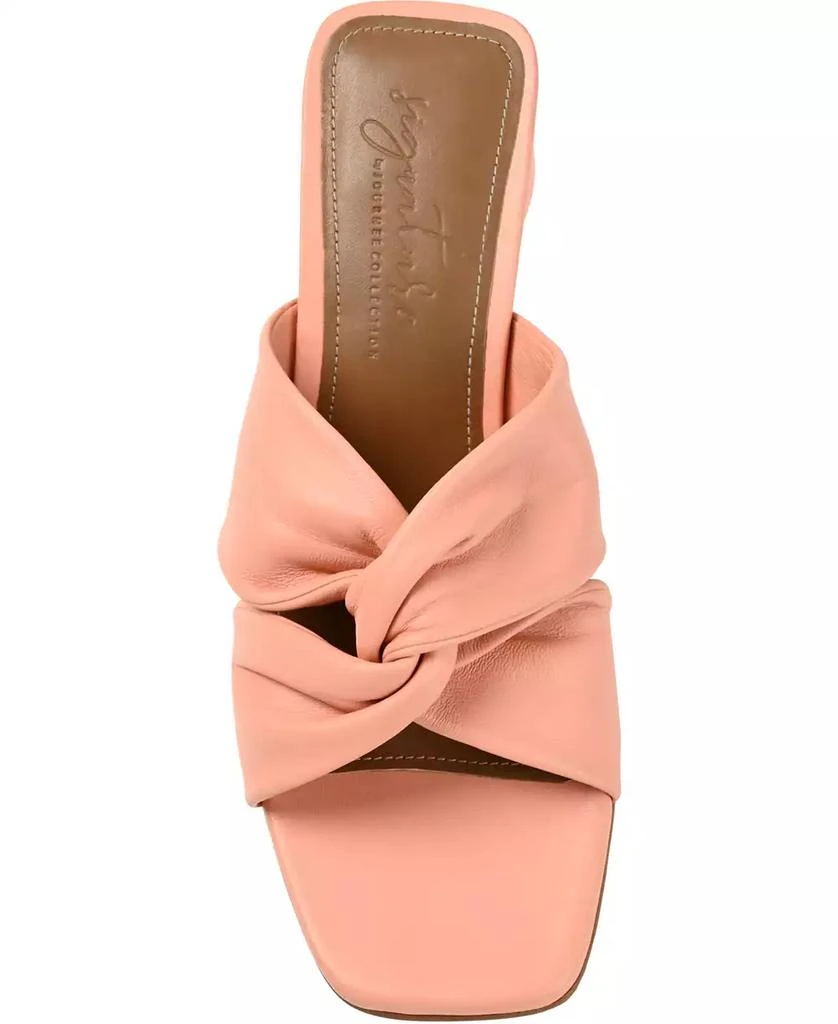 Journee Signature Women's Charlize Twisted Slip On Dress Sandals 4