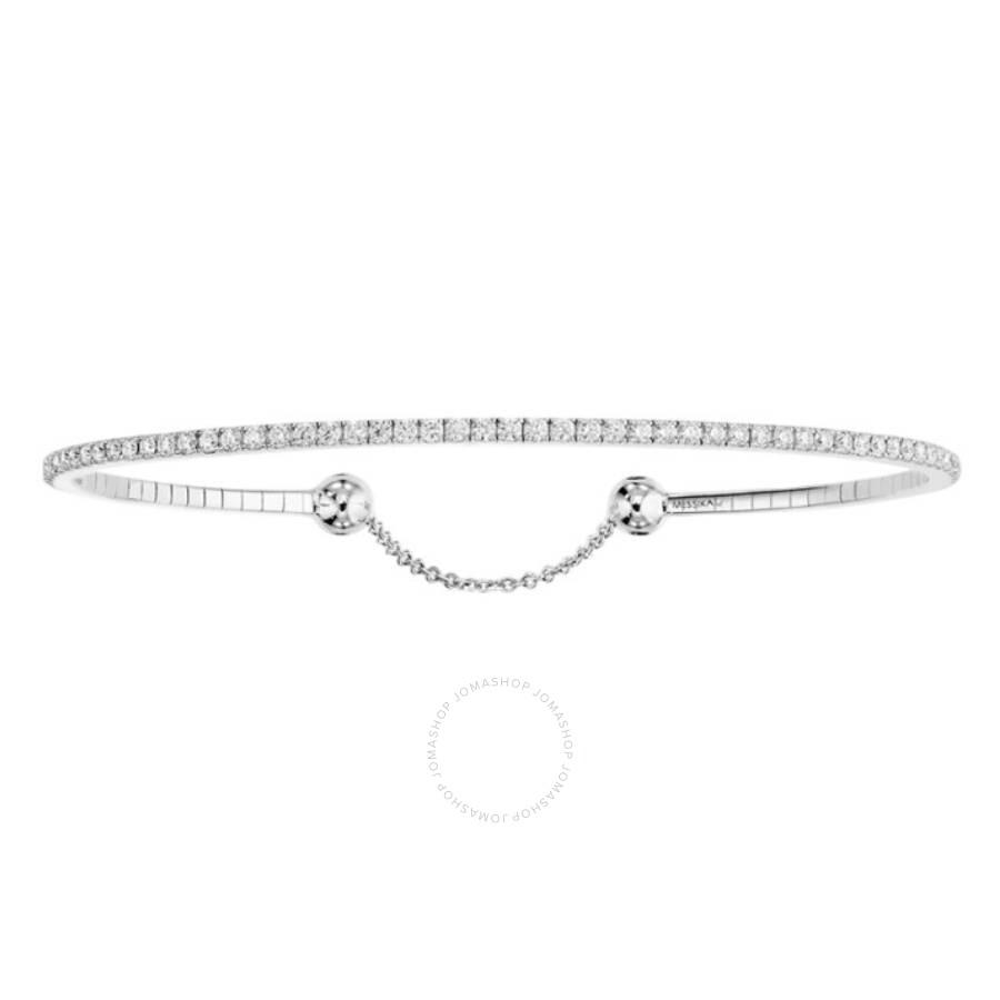 Messika 18k White Gold Skinny Diamond Bracelet