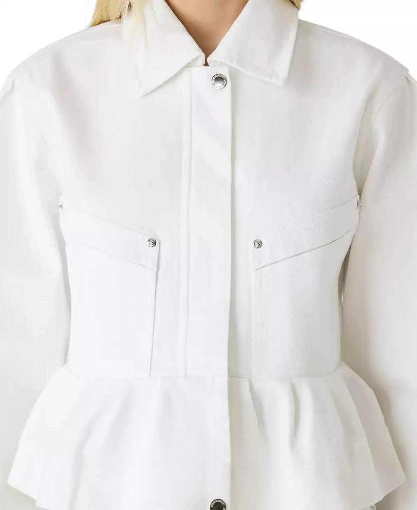 Steve Madden Women
s Sloan Collared Zipper Jacket 4