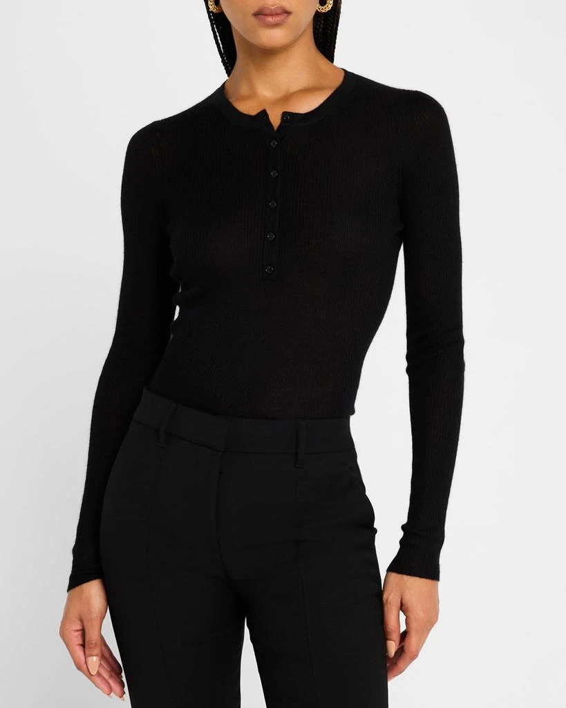 Gabriela Hearst Julian Cashmere Henley Sweater 5