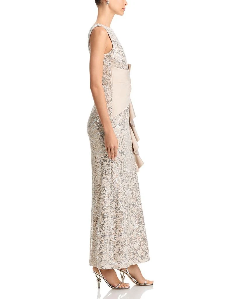 Eliza J Sleeveless Ruffle Gown 5