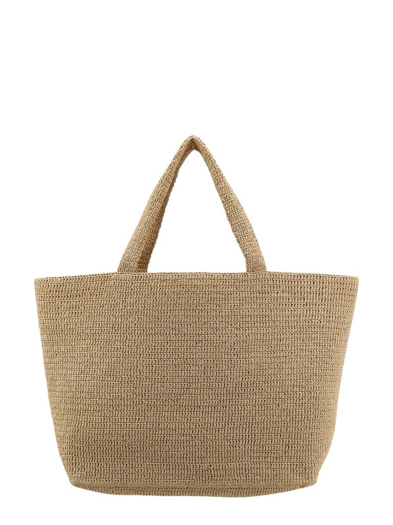 トートバッグ Saint Laurent beige raffia logo bag Saint Laurent Rafia Logo Tote Bag in Beige | LN-CC