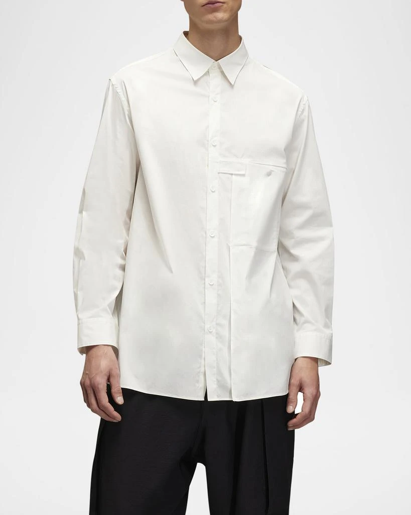 Y-3 Men's Sport Shirt with Pleated Pocket 4