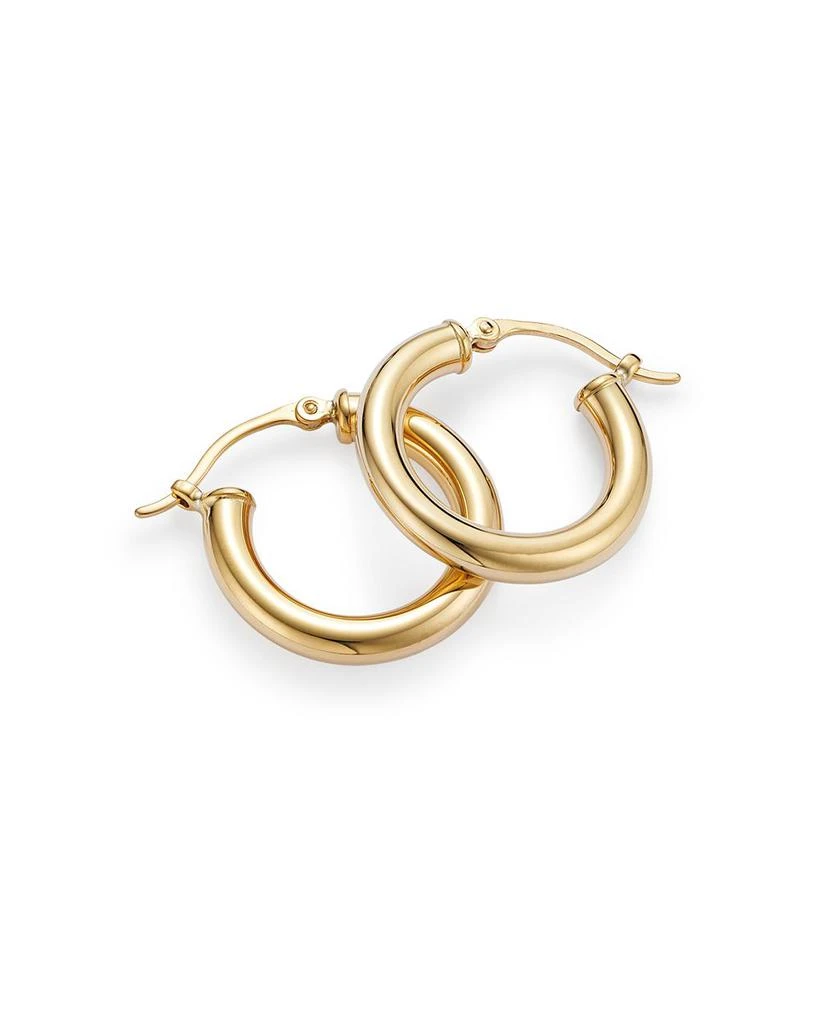 Bloomingdale's 14K Yellow Gold Tube Hoop Earrings 4