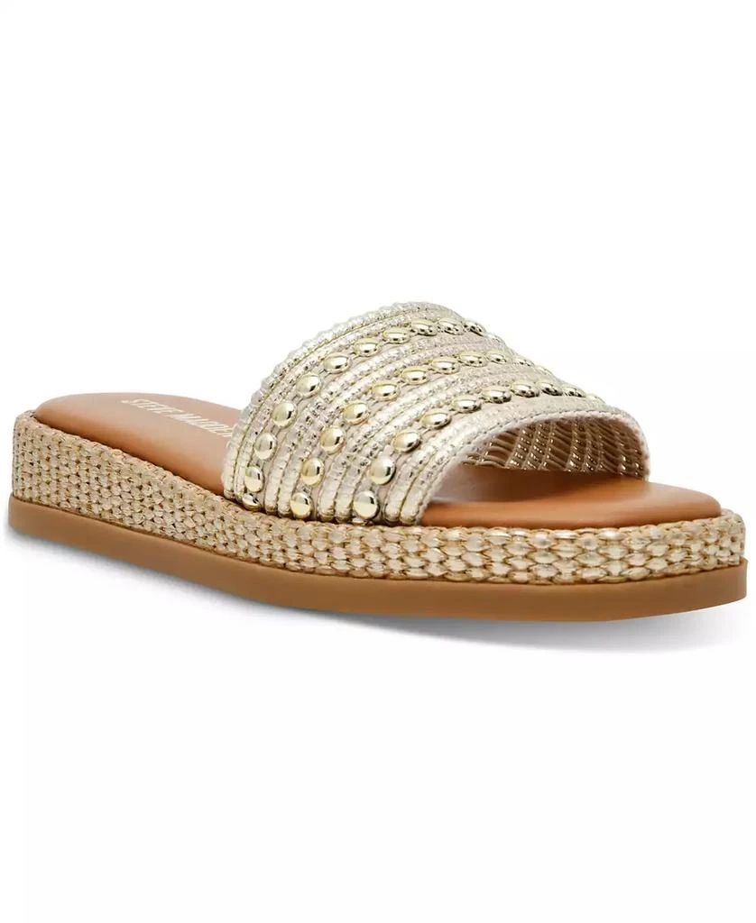 Steve Madden Women's Boardwalk Espadrille Slide Sandals 1