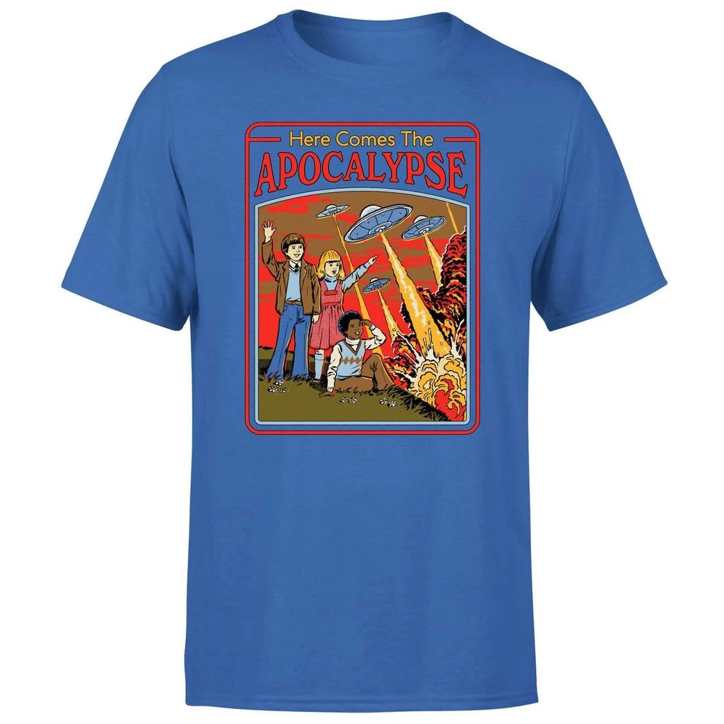 Steven Rhodes Steven Rhodes Here Comes The Apocalypse Unisex T-Shirt - Blue 1