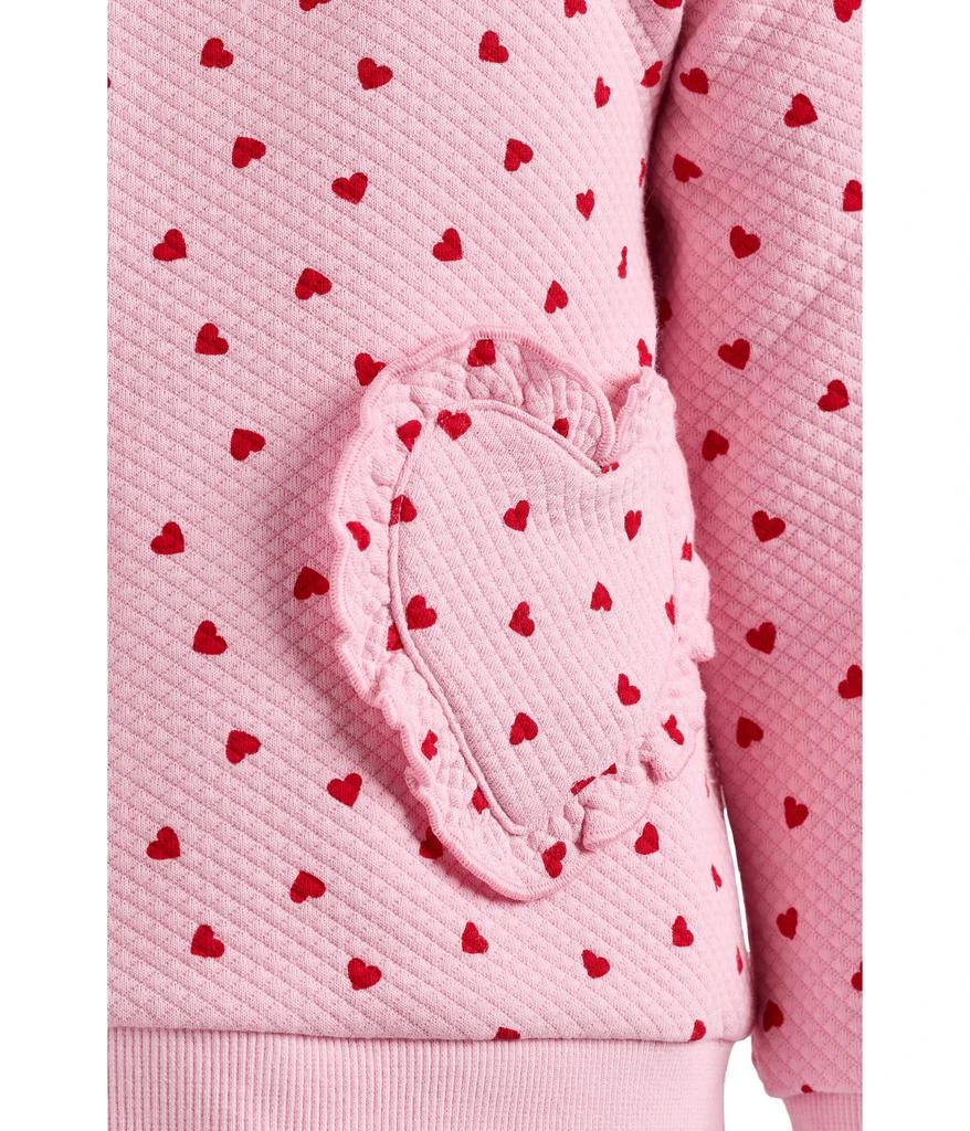 Janie and Jack Hearts Mattelasse Sweatshirt (Toddler/Little Kid/Big Kid) 3