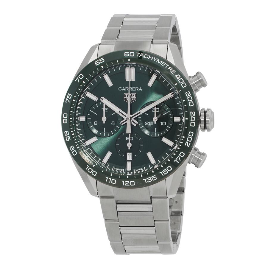 TAG Heuer Carrera Chronograph Automatic Green Dial Unisex Watch CBN2A1N-BA0643