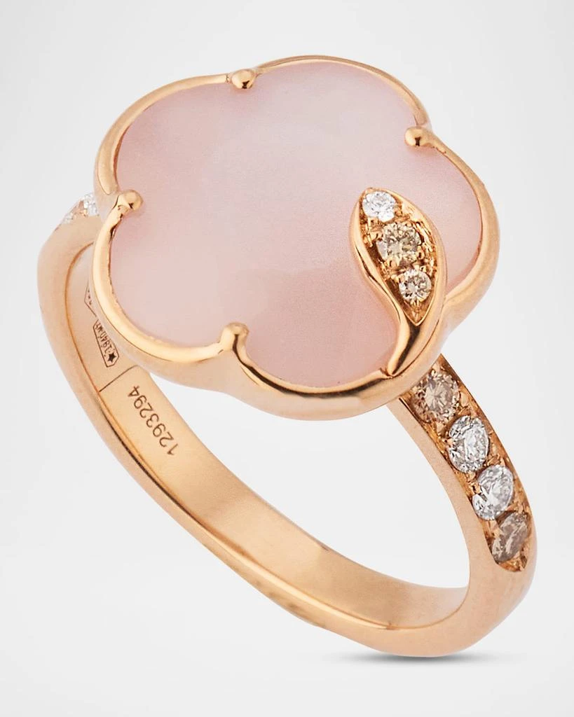 Pasquale Bruni Ton Joli 18K Rose Gold Diamond Ring with Pink Moonstone 3
