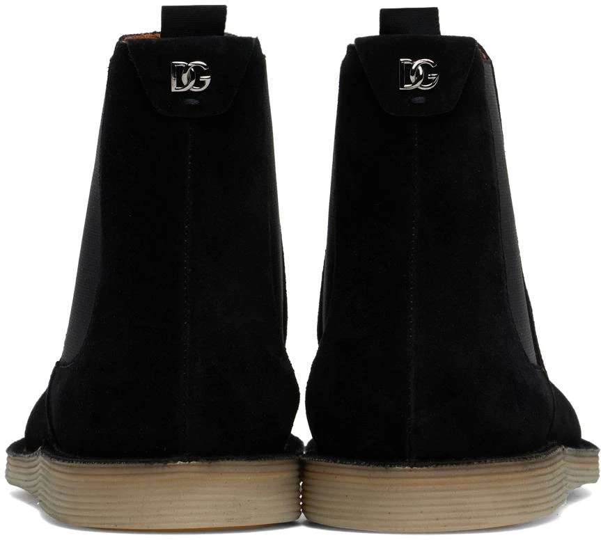 Dolce & Gabbana Black Florio Ideal Suede Chelsea Boots 2