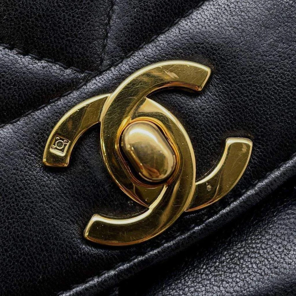 Chanel Chanel Black Lambskin Leather  22  Diana Chain Shoulder Bag 11
