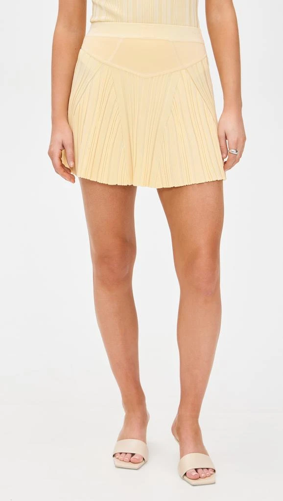 Fleur du Mal Rib Boxer Flared Skirt 1