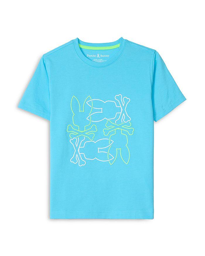 Psycho Bunny Unisex Rodman Pima Cotton Graphic Tee - Little Kid, Big Kid