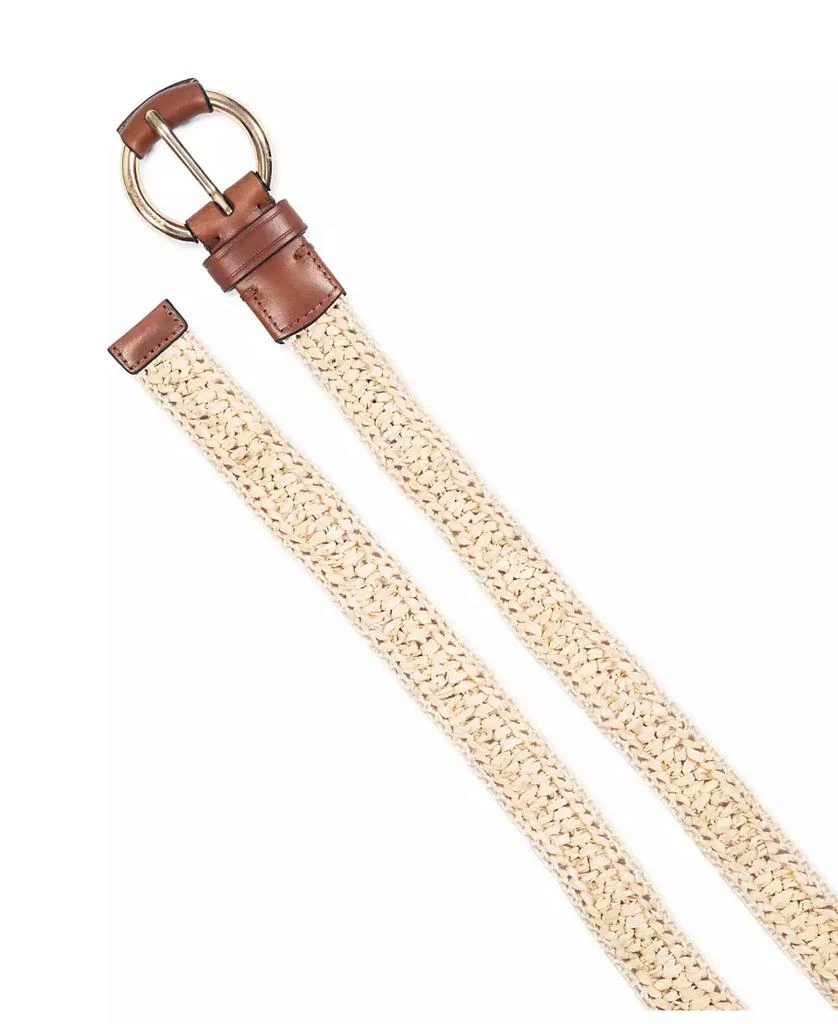 Michael Kors 32mm Woven Raffia Belt 3