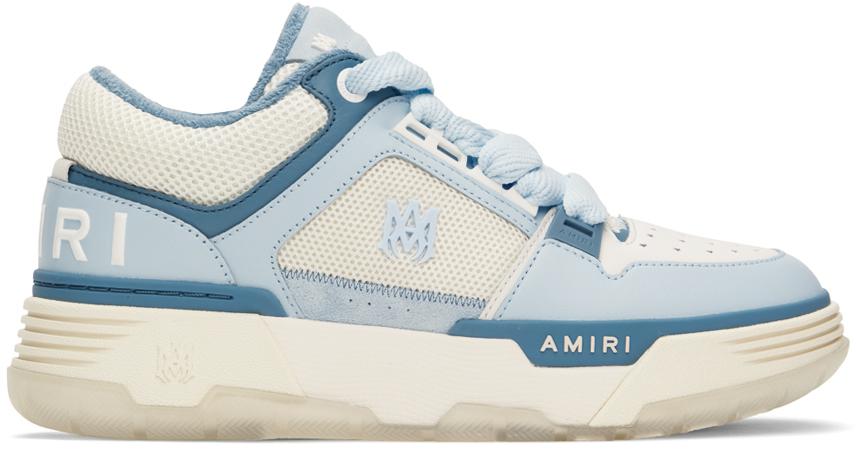【関税込み】AMIRI ホワイト＆ネイビー MA Quad MA-1 スニーカー AMIRI White & Blue MA-1 Sneakers - Casual Shoes - Free
