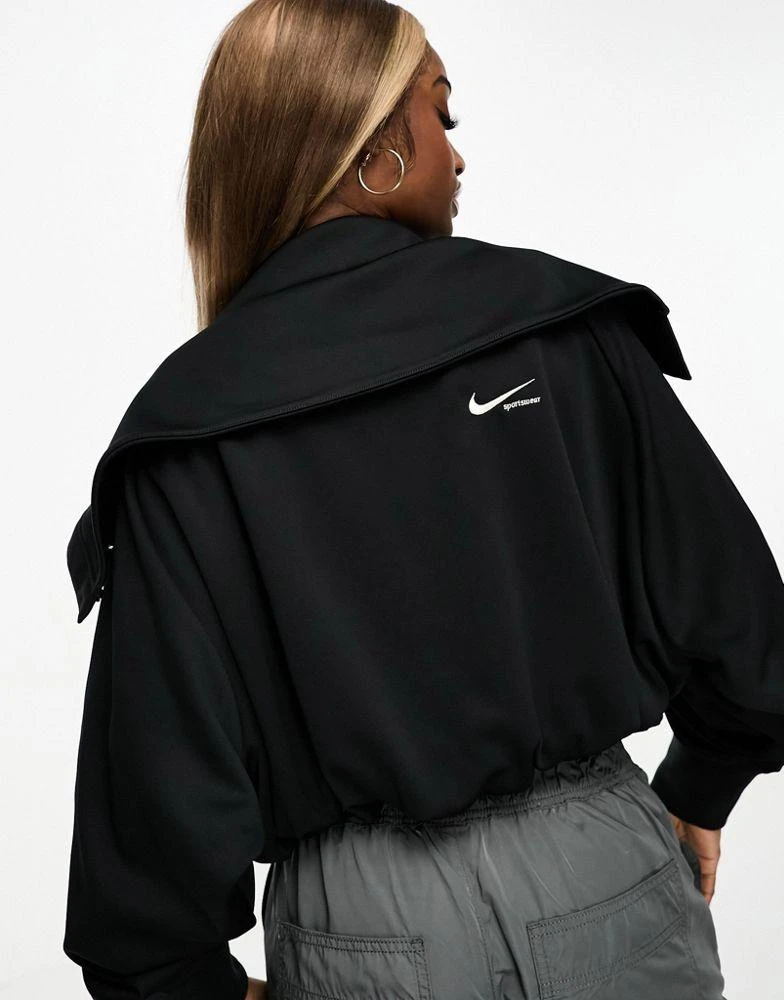 Nike Nike Sportswear Collection crop track jacket in black 3
