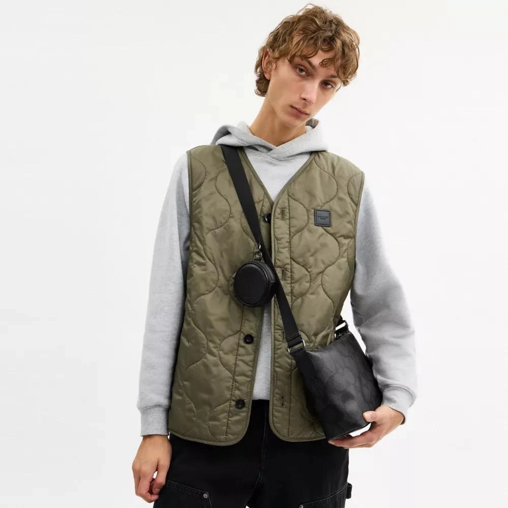 Coach Small Finn Crossbody Bag With Pouch In Maxi Signature Canvas 2