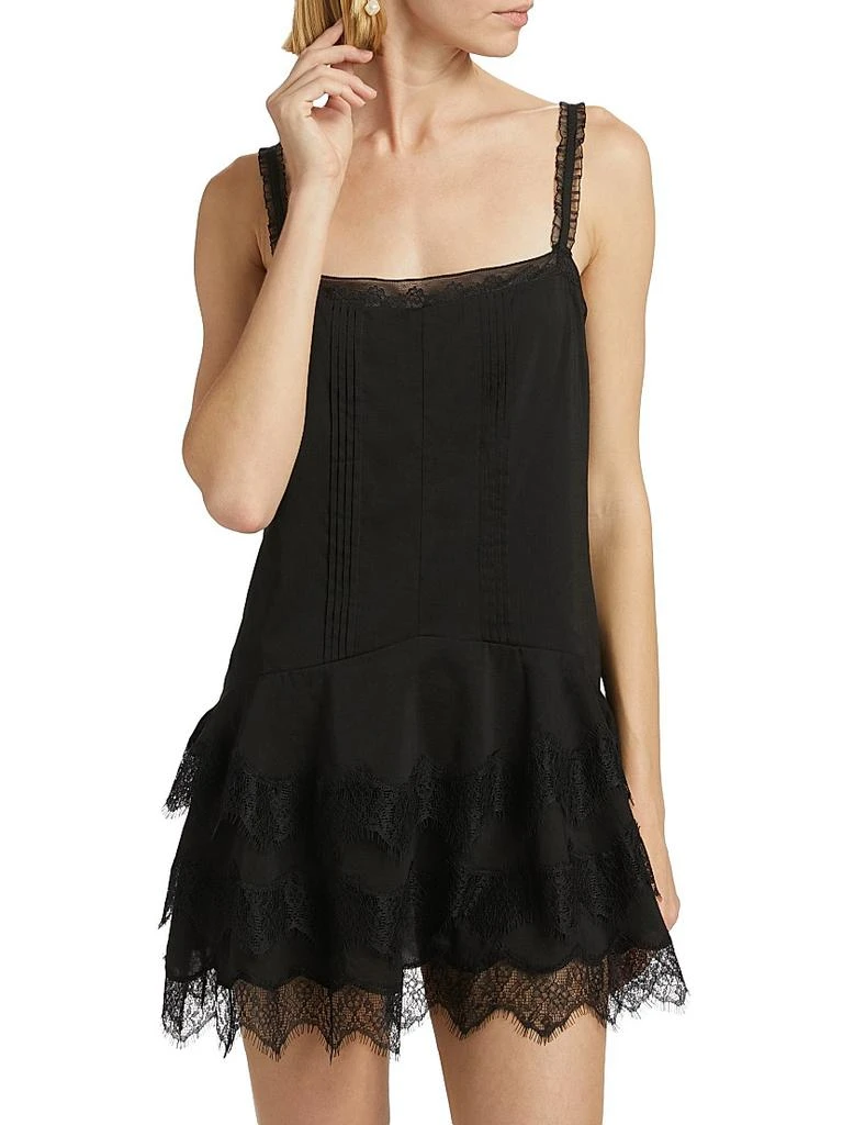 Reformation Cleodora Lace-Trim Slip Minidress 3