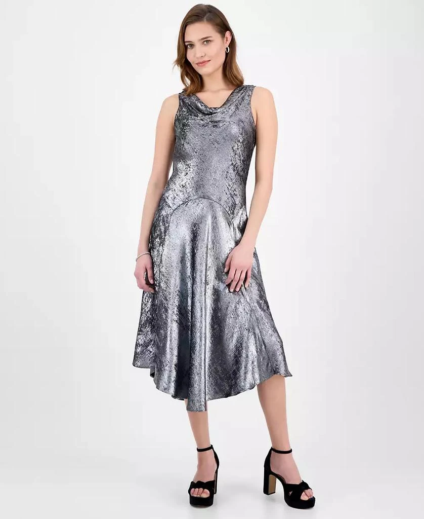 midi dress with roses Ann Midi Dress with Nursing Zippers in Bowtanical Rose Garden XXL