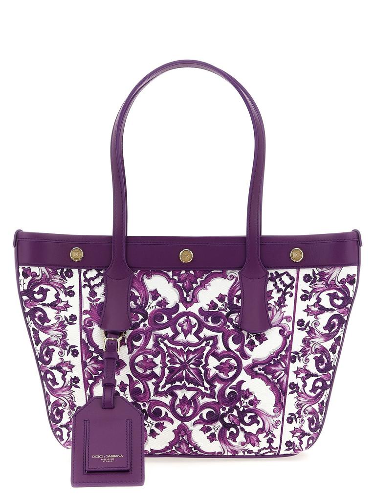 トートバッグ DOLCE & GABBANA SICILY\" SMALL LEATHER SHOPPING BAG Dolce & Gabbana Sicily Shopping Small Leather Bag - Tote